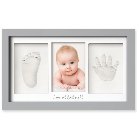 KeaBabies Baby Handprint‎ Footprint Keepsake Frame Kit Newborn Photo Frame NEW - Picture 1 of 9